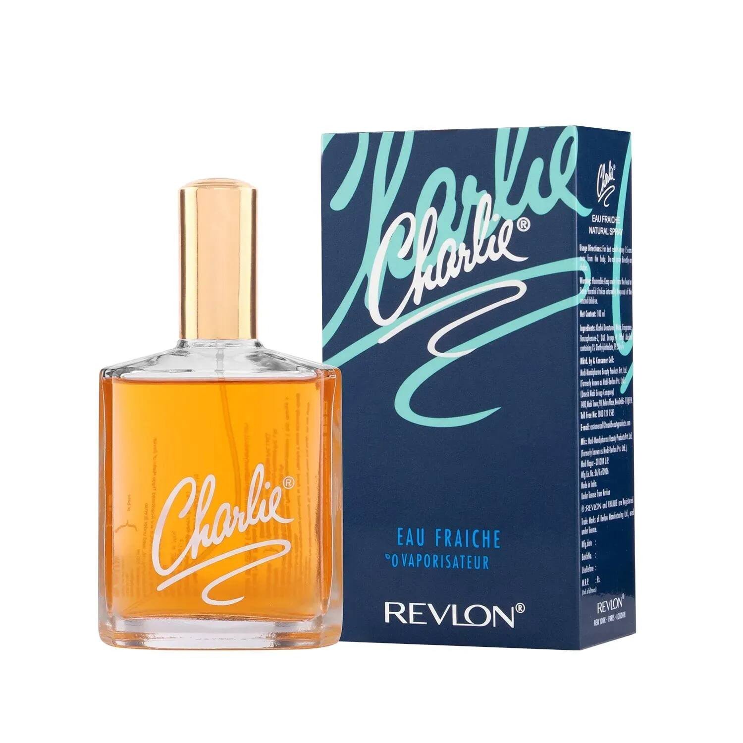 Charlie Revlon Blue Liquid EDT For Men, 100ml - Fresh